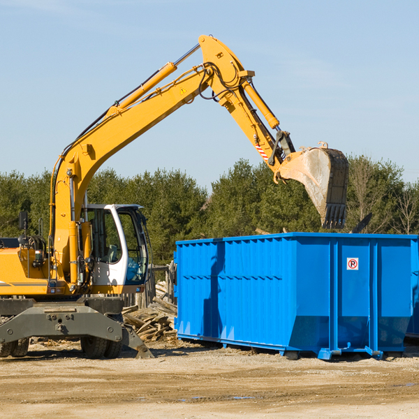 what size residential dumpster rentals are available in North Valley